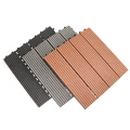 Garden Swimming Pool Decoration Wood Plastic Composite DIY Tiles 300*300mm WPC Interlocking Decking Tiles